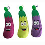 PARTIJ PLUSH AUBERGINE 19CM 