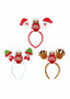 PARTIJ KERST HEAD BOPPER HOOFDBANDEN 3 ASSORTI