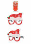 PARTIJ KERSTBRIL MET KERSTMUTS VERSIERING