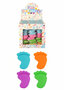 PARTIJ VOET GUMMEN 5CM IN 4 KLEUREN