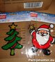PARTIJ RAAMSTICKERS KERST 15X15CM 2 ASSORTI