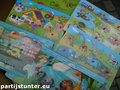 PARTIJ HOUTEN DINO KNOPJES PUZZELS 