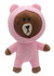 PARTIJ PLUSH BEAR 22CM  IN 3 KLEUREN