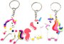 PARTIJ SLEUTELHANGER 5CM UNICORN MIX