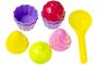 PARTIJ STRANDSPEELSETJE CUPCAKE 9PCS