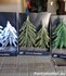 PARTIJ KERSTBOOM 2 STUKS OP HOUT 17X8X21CM