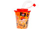  3D BEKER MET RIETJE EN DEKSEL PIRAAT