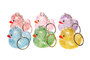 PARTIJ SLEUTELHANGER GLITTER DUCK